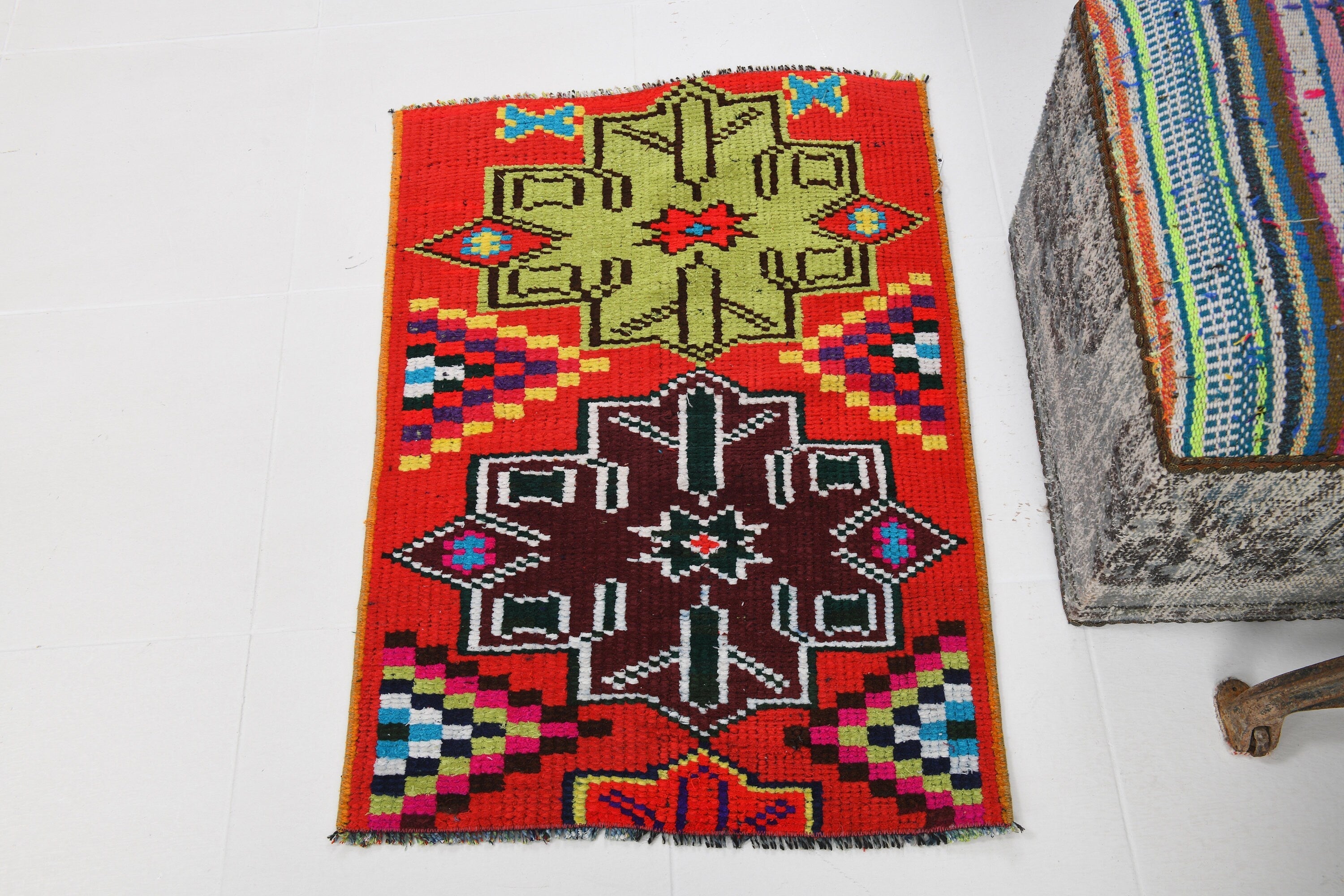 Vintage Doormat 2'0" x 2'11" ft
