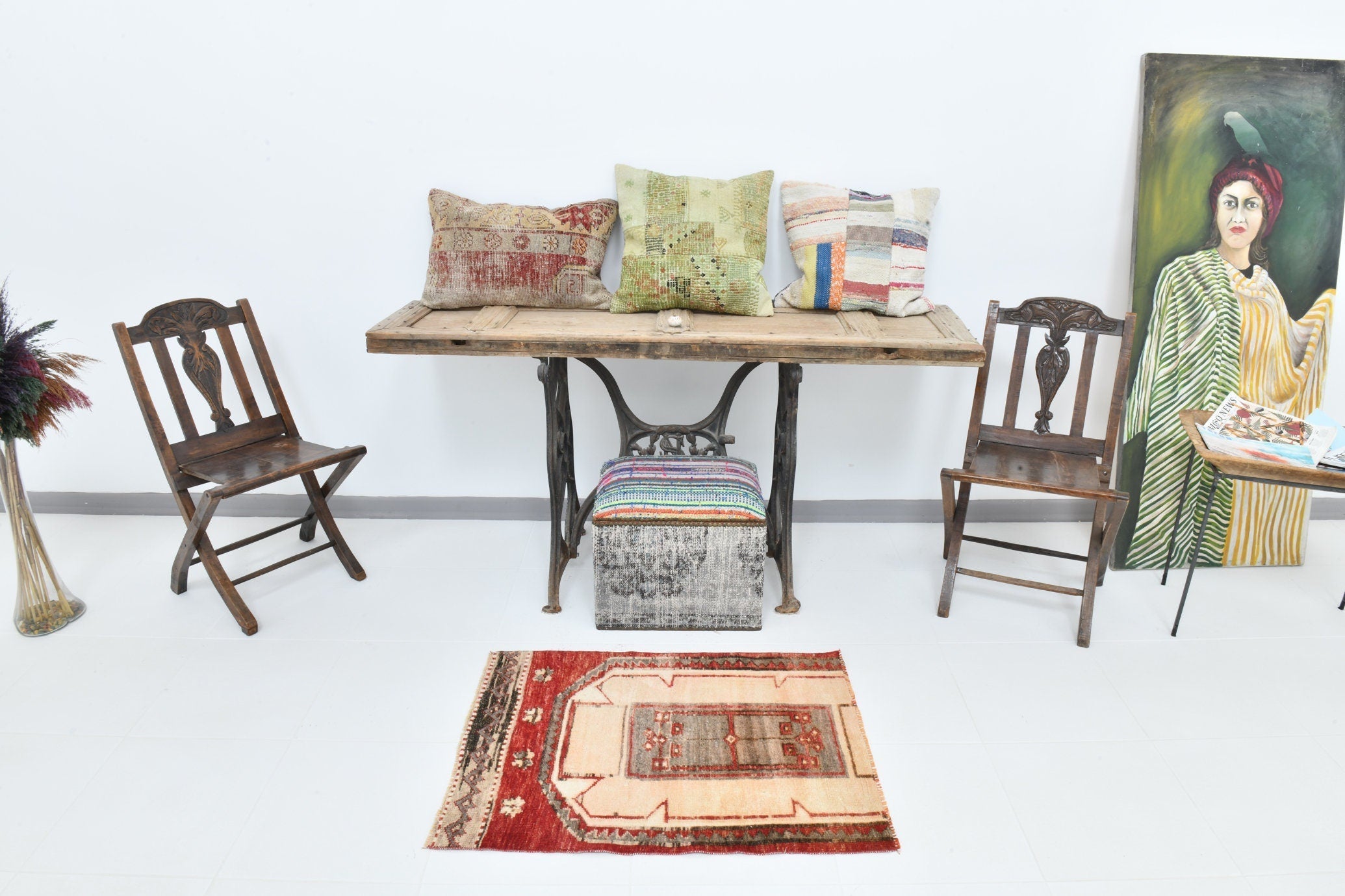 Vintage Doormat 2’3’’ x 3’0’’ ft
