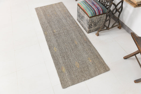 Vintage Flatweave Kilim 2'3" x 6'9" ft