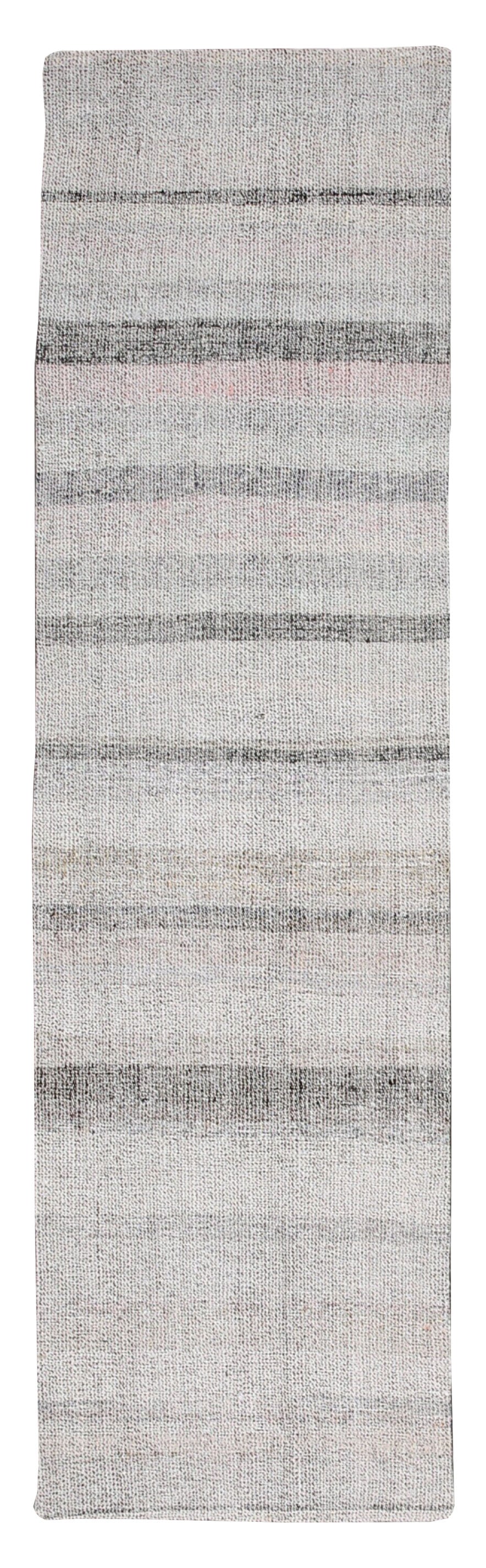 Vintage Flatweave Kilim 2'4" x 7'12" ft