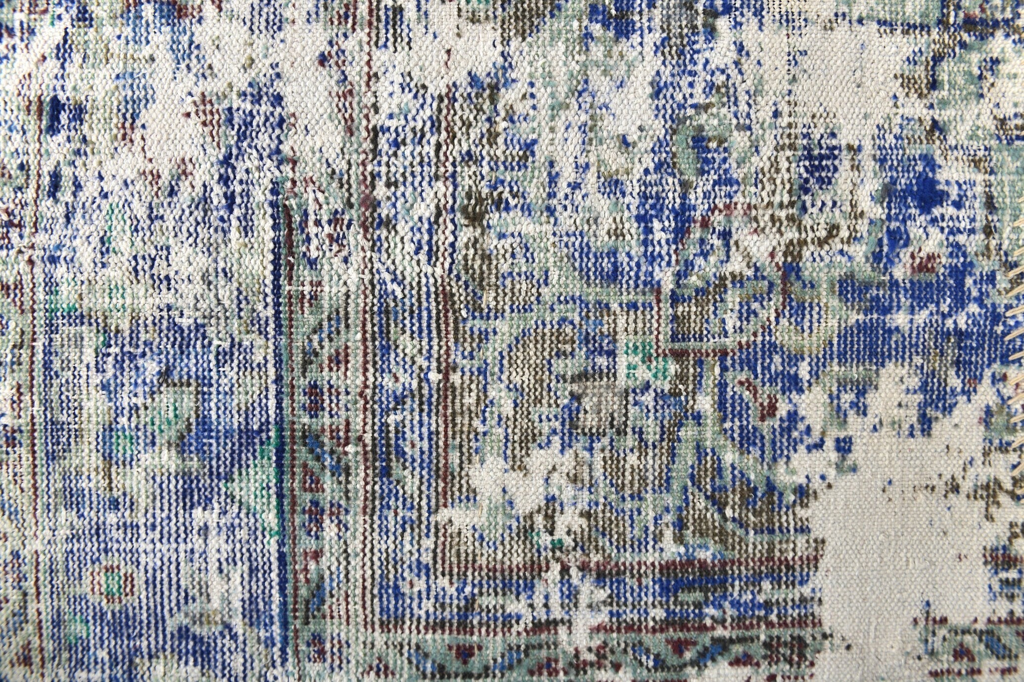 Vintage Flatweave Kilim 3'5" x 4'1" ft