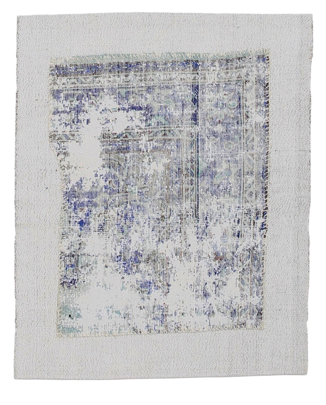 Vintage Flatweave Kilim 3'5" x 4'1" ft