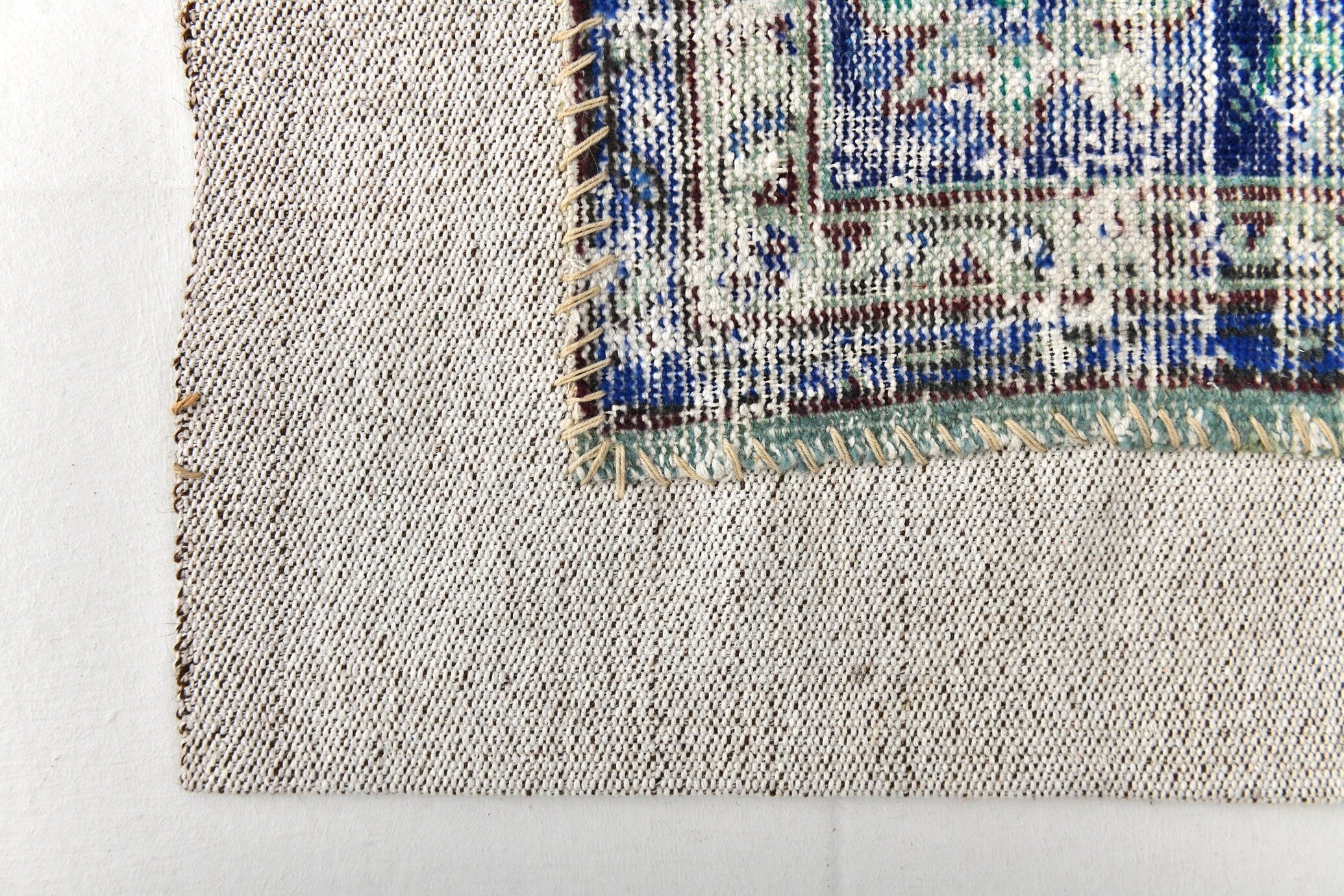 Vintage Flatweave Kilim 3'5" x 4'1" ft