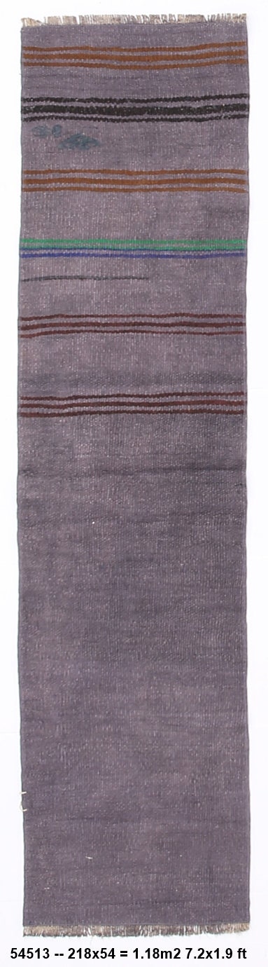Vintage Hemp Kilim 1'9" x 7'2" ft