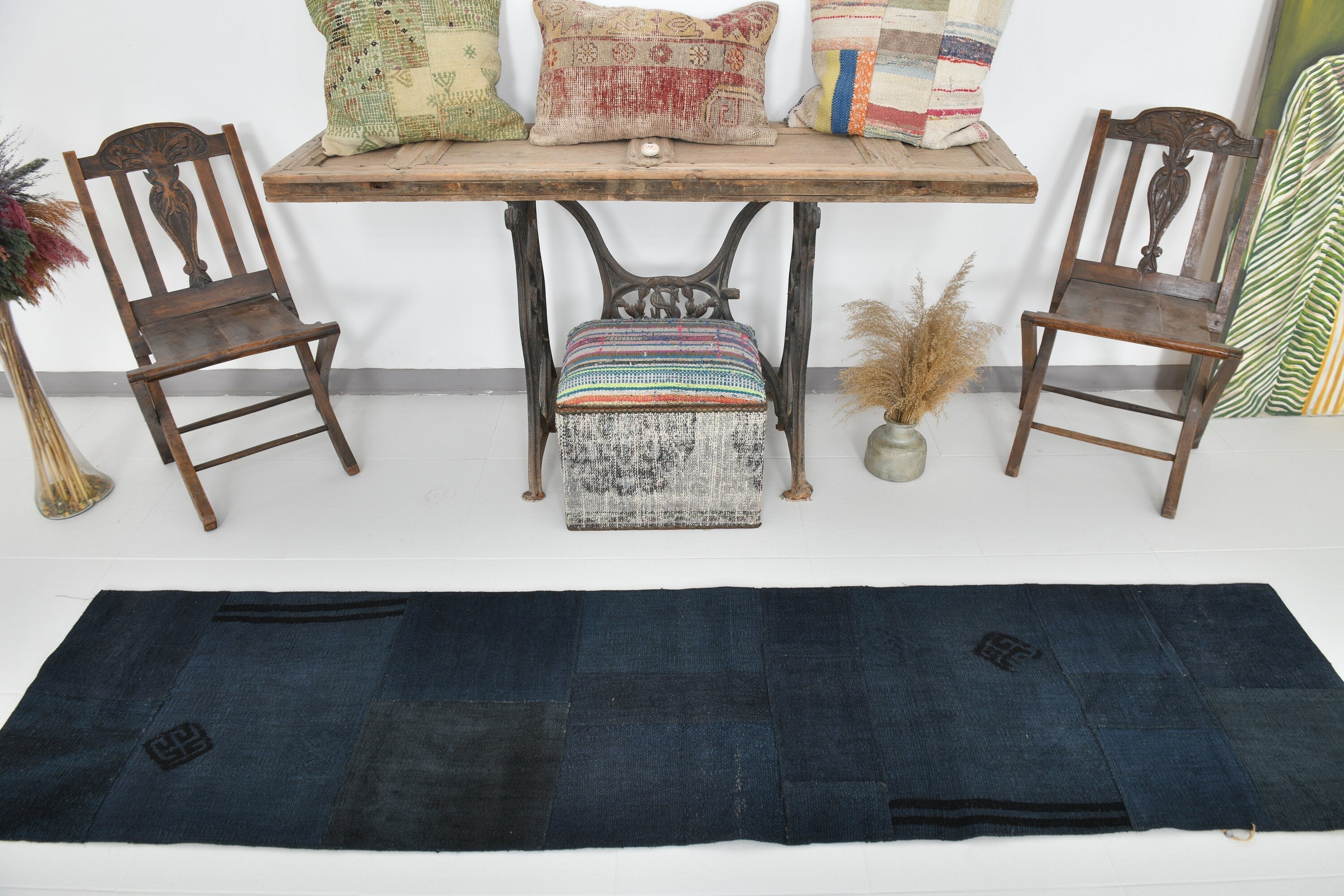 Vintage Hemp Kilim 2’0’’ x 8’8’’ ft