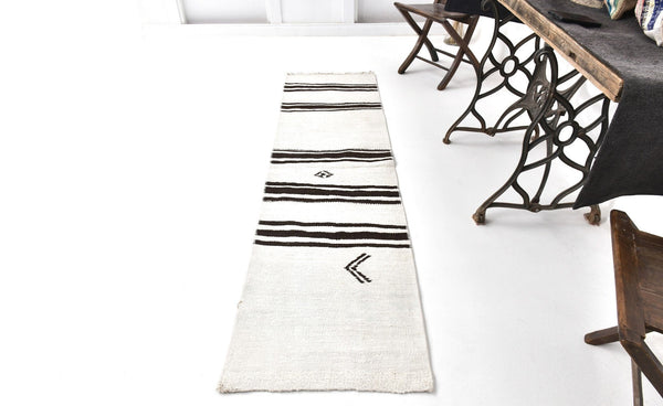 Vintage Hemp Kilim 2'1" x 7'9" ft
