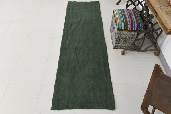 Vintage Hemp Kilim 2’2’’ x 7’3’’ ft
