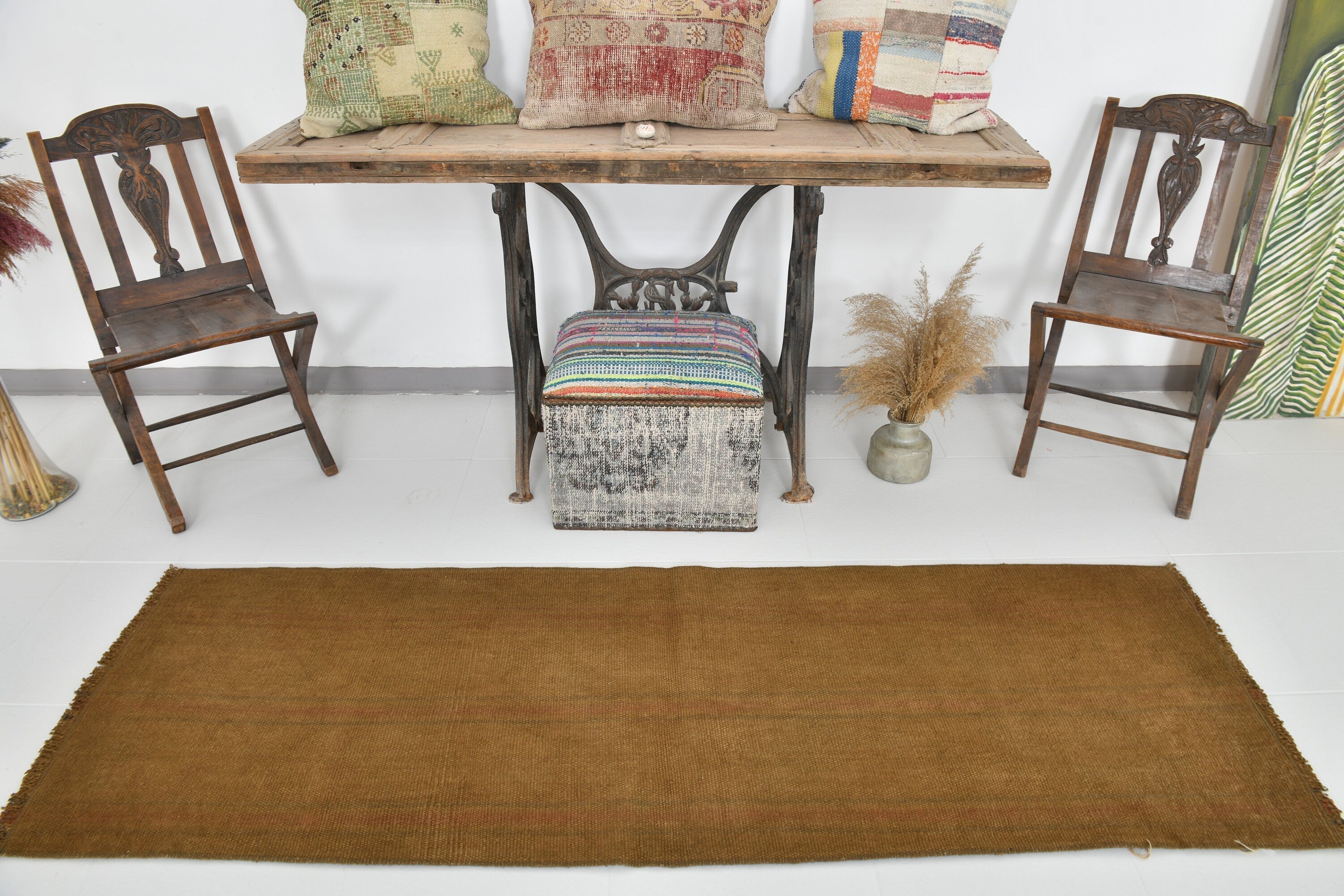 Vintage Hemp Kilim 2'3" x 7'0" ft