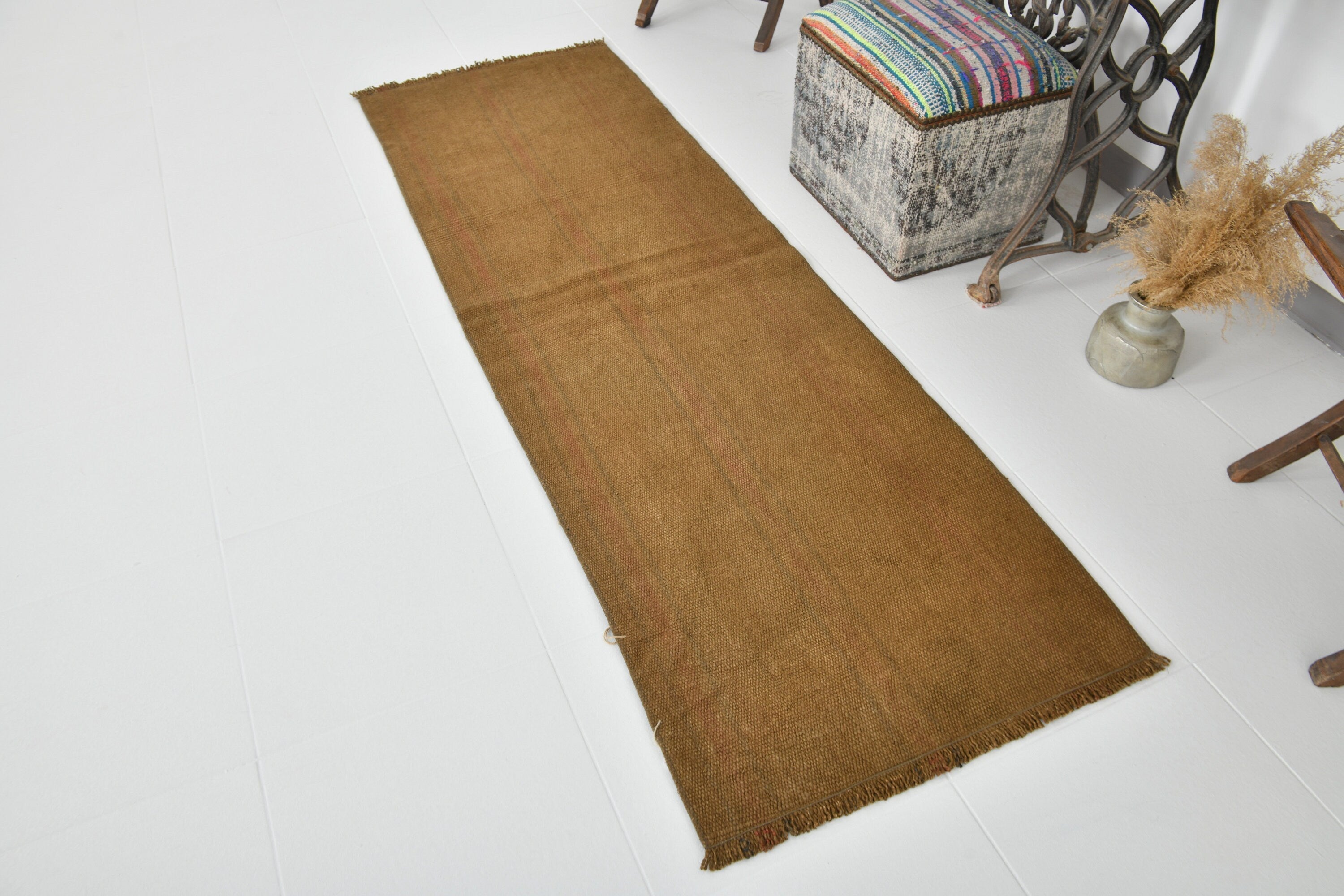Vintage Hemp Kilim 2'3" x 7'0" ft