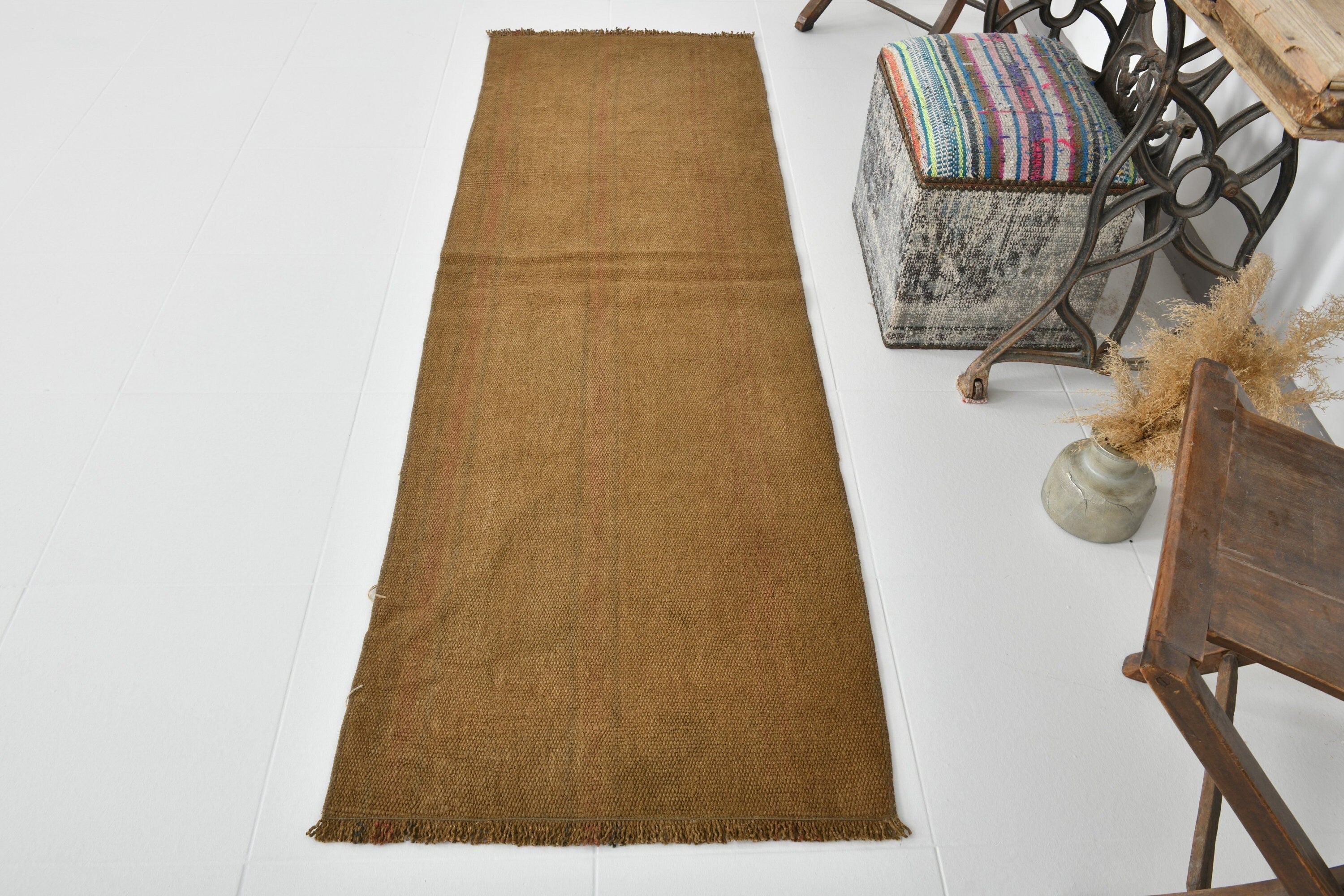 Vintage Hemp Kilim 2'3" x 7'0" ft