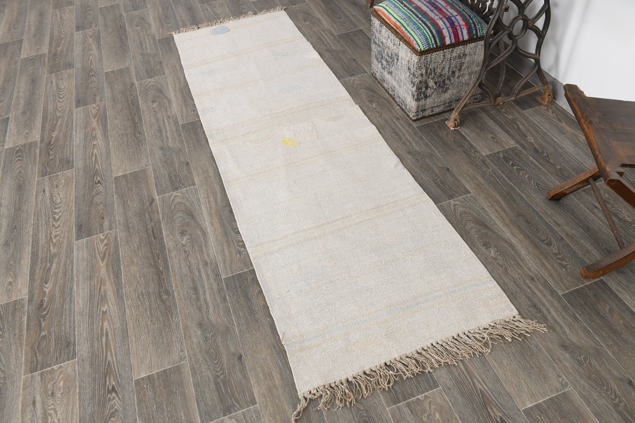 Vintage Hemp Kilim 2'5" x 8'4" ft