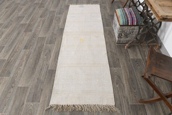 Vintage Hemp Kilim 2'5" x 8'4" ft