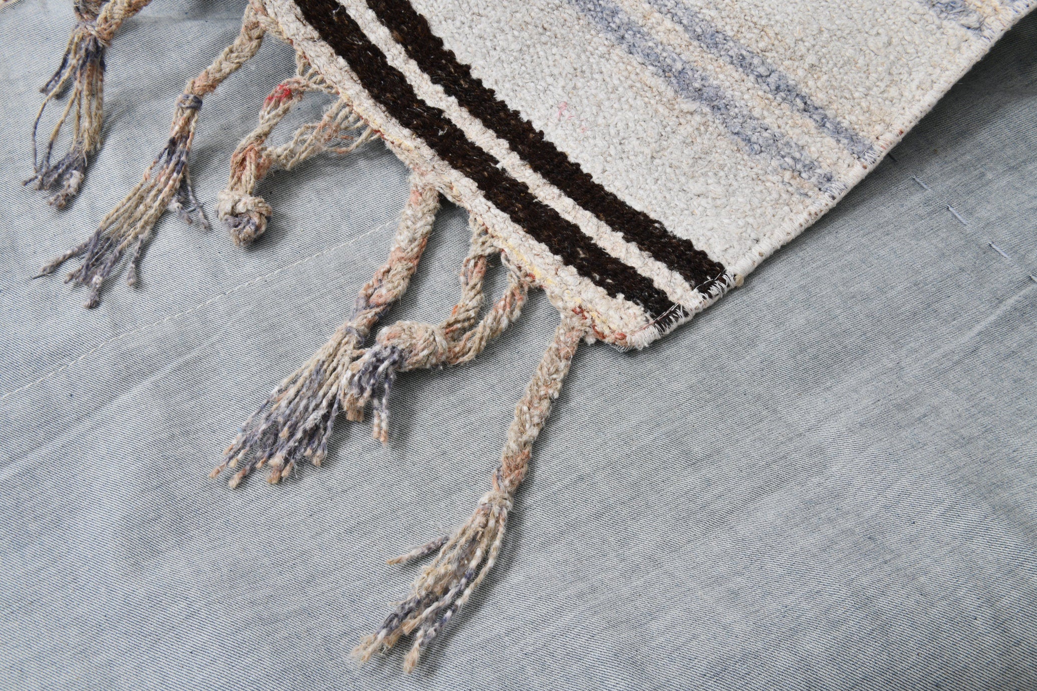 Vintage Hemp Kilim 2'7" x 11'9" ft