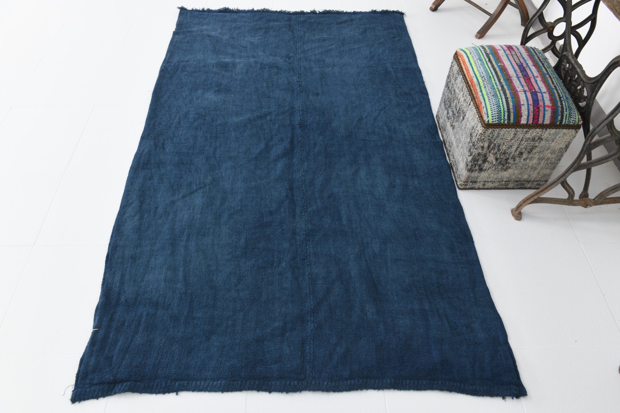 Vintage Hemp Kilim 4’4’’ x 7’1’’ ft