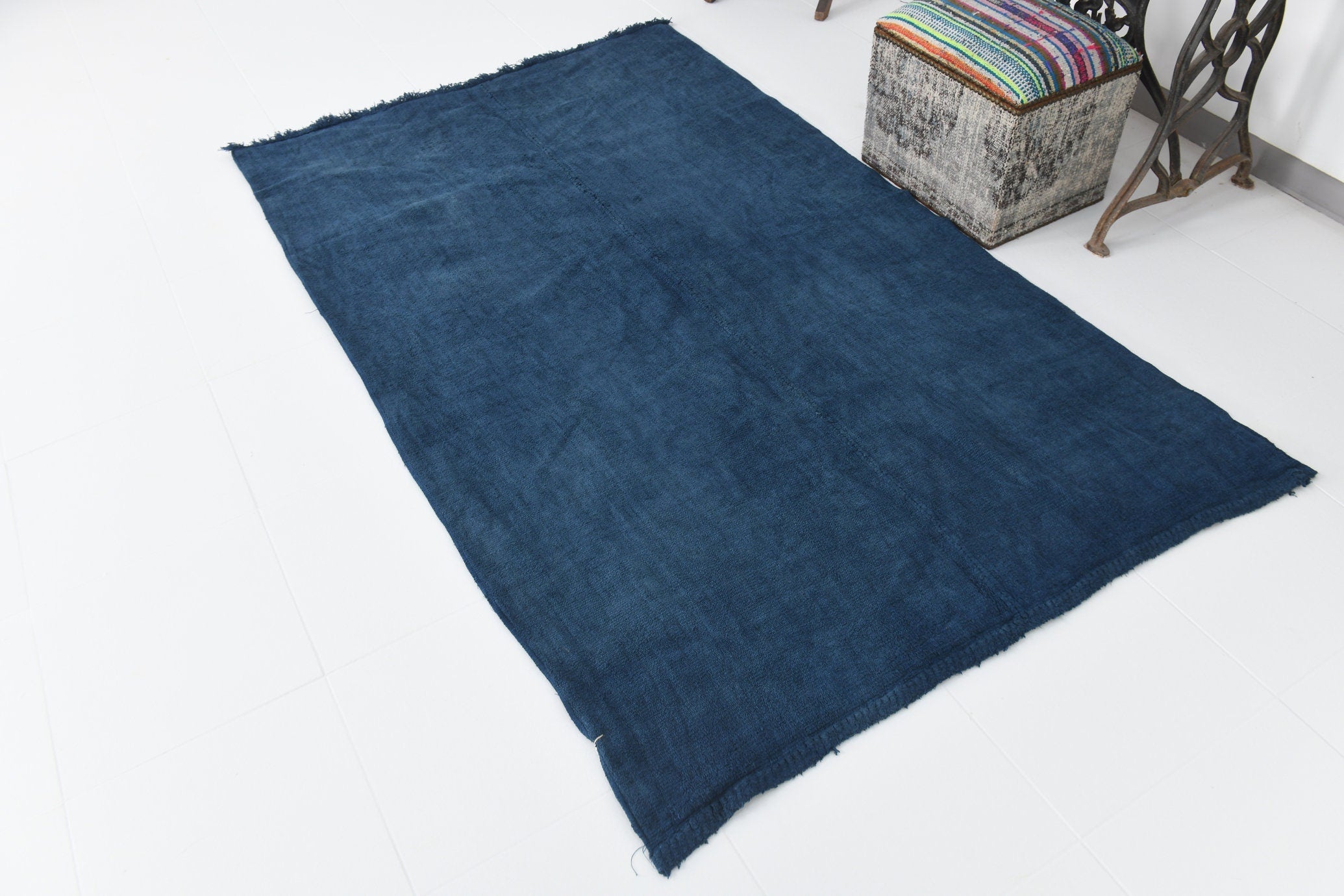 Vintage Hemp Kilim 4’4’’ x 7’1’’ ft