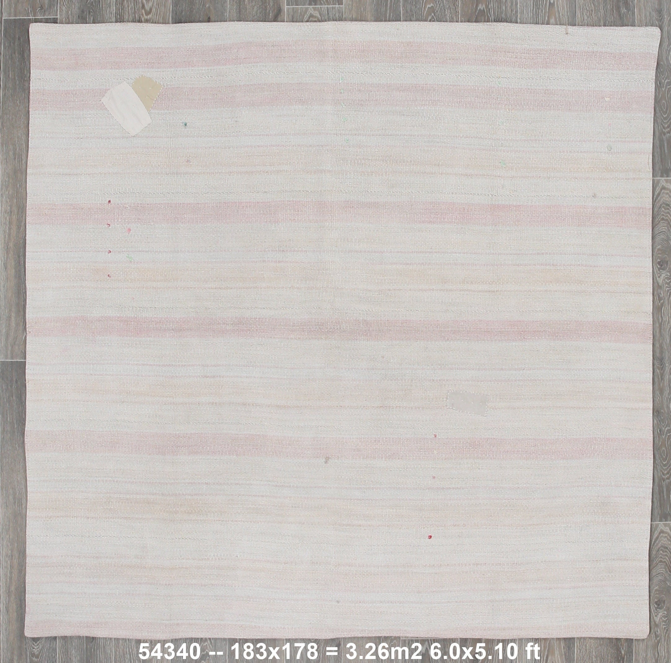 Vintage Hemp Kilim 5’10’’ x 6’0’’ ft