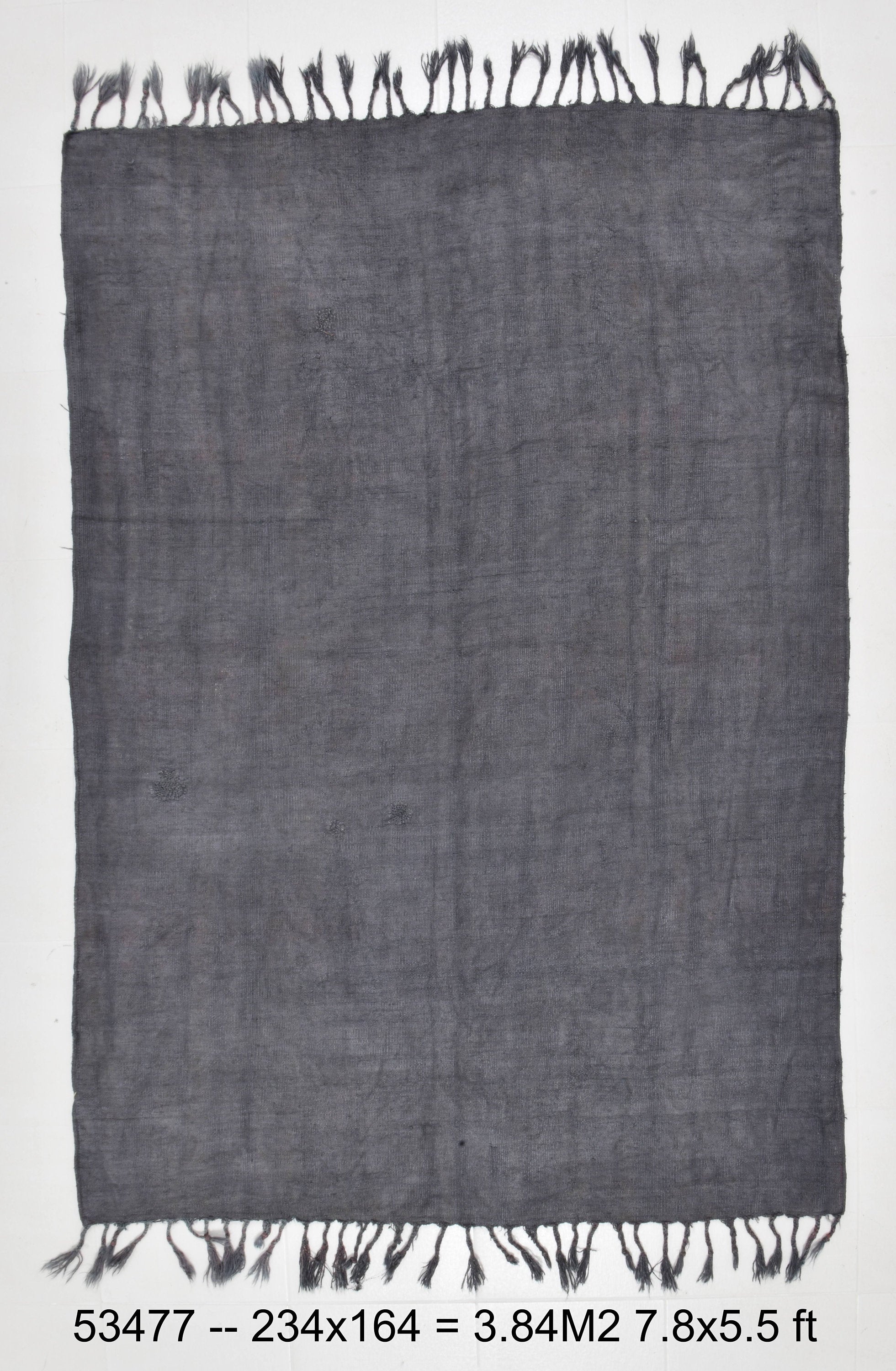 Vintage Hemp Kilim 5'5" x 7'8" ft