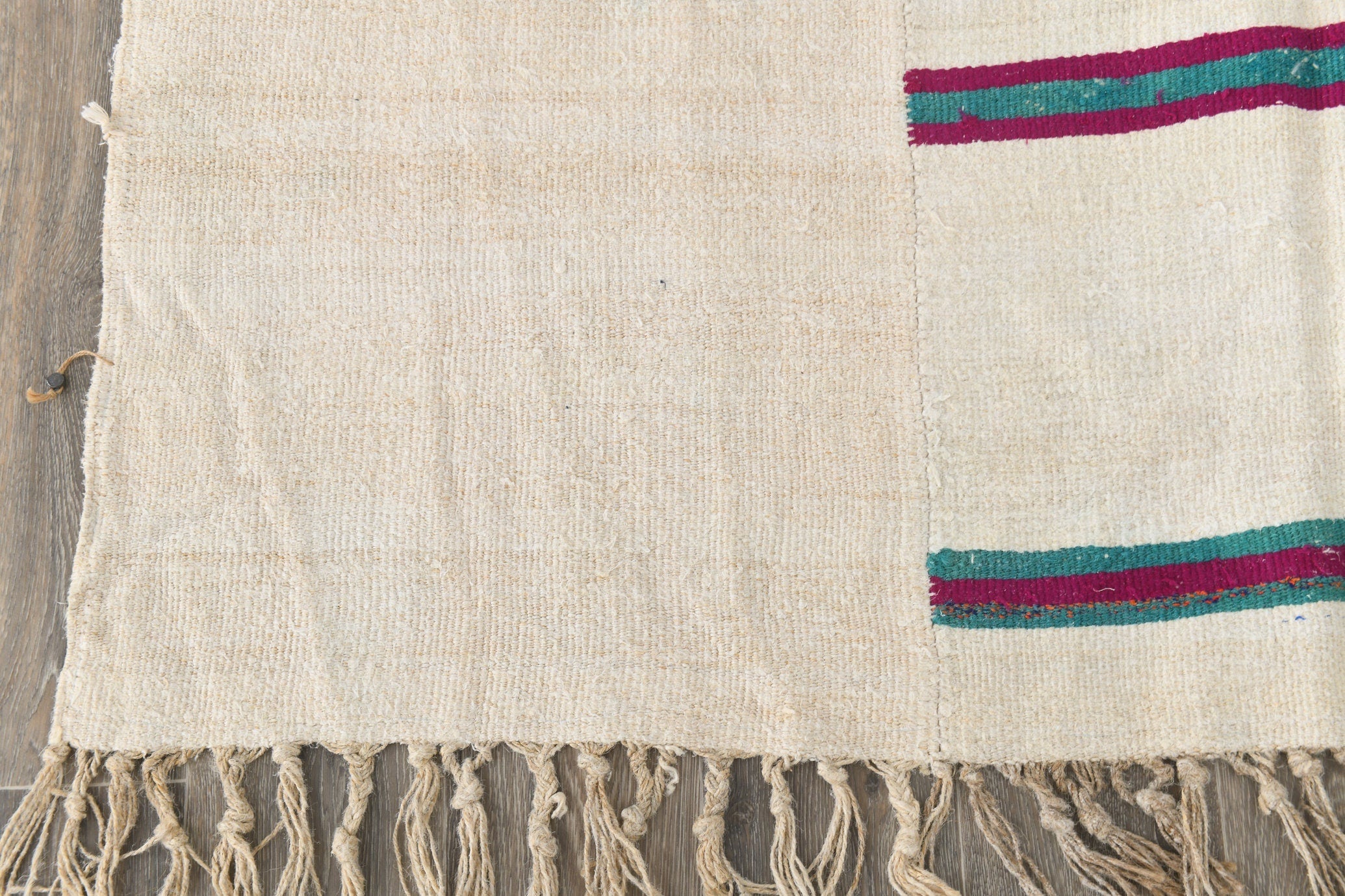 Vintage Hemp Kilim 5'8" x 8'2" ft