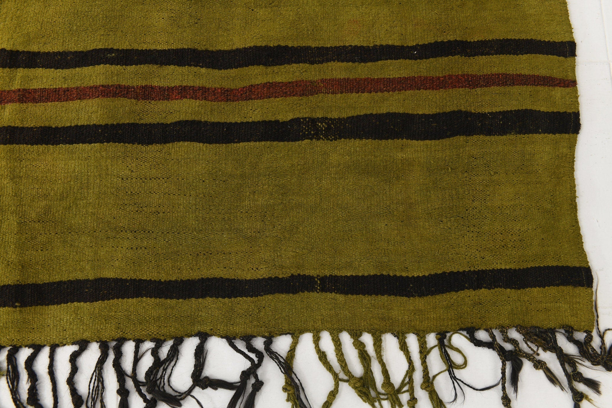 Vintage Hemp Kilim 6'7" x 8'1" ft