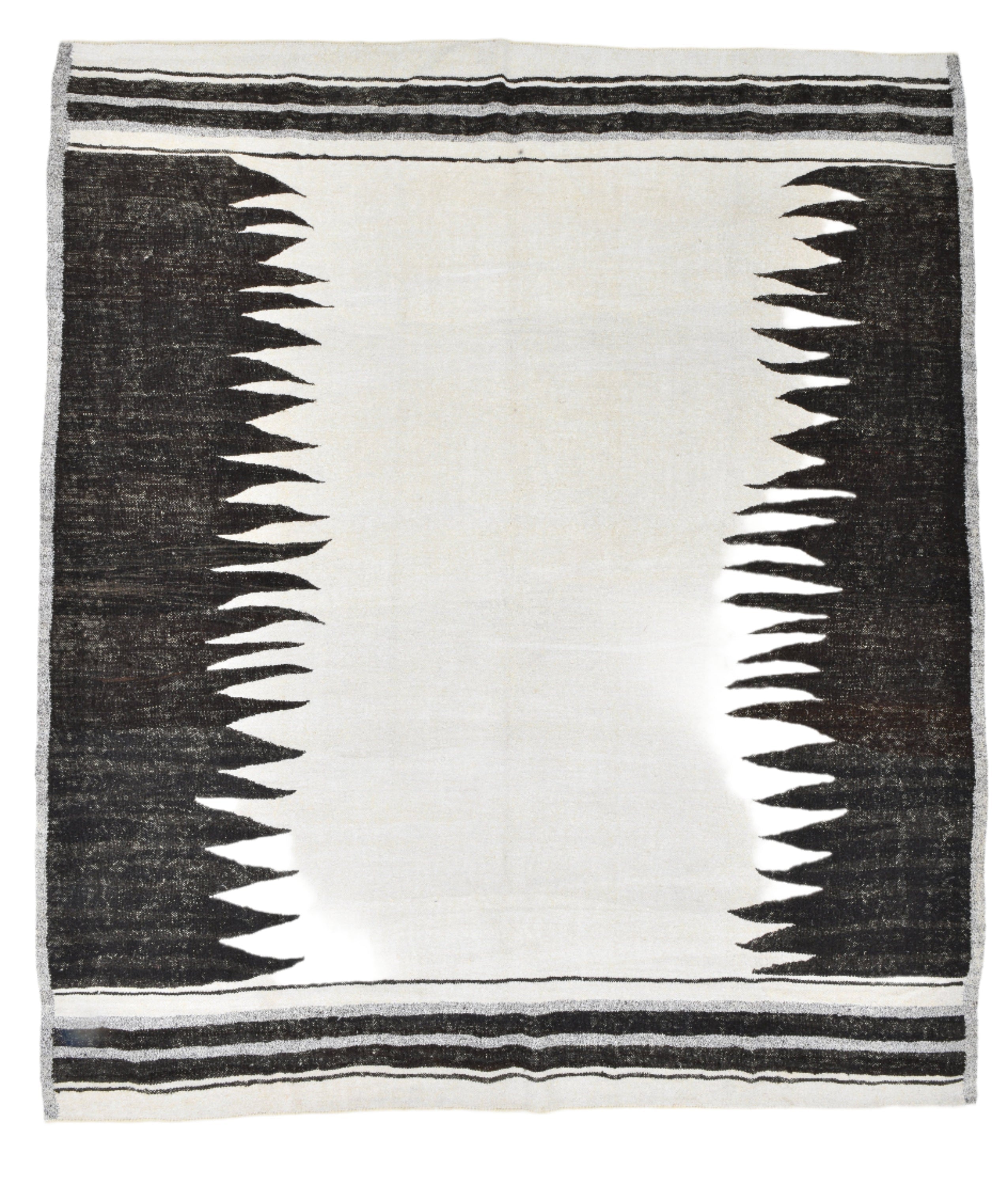 Vintage Hemp Kilim 8’7’’ x 9’9’’ ft