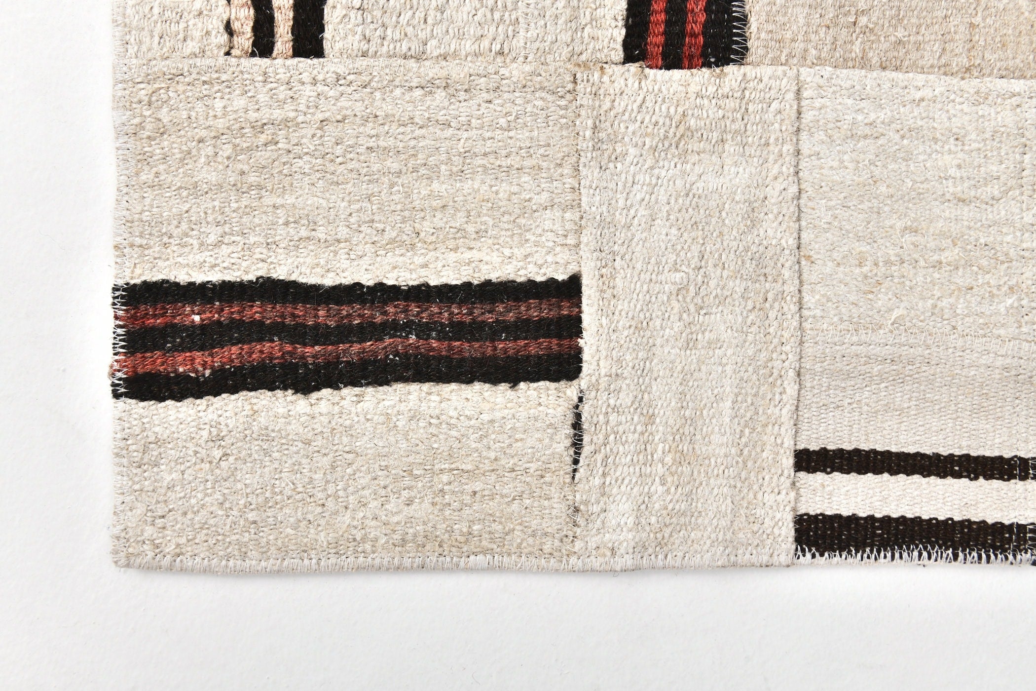 Vintage Hemp Kilim Patchwork 2'1" x 8'10" ft