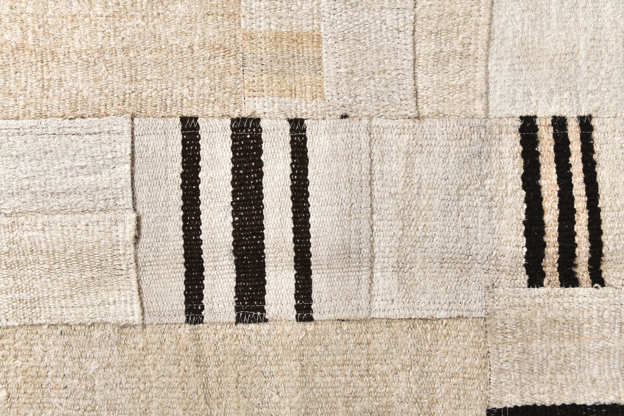 Vintage Hemp Kilim Patchwork 2'1" x 8'10" ft