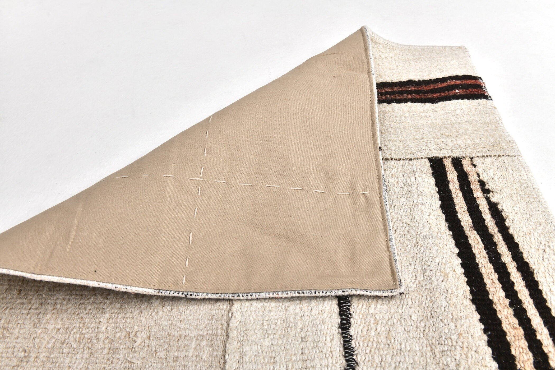 Vintage Hemp Kilim Patchwork 2'1" x 8'10" ft