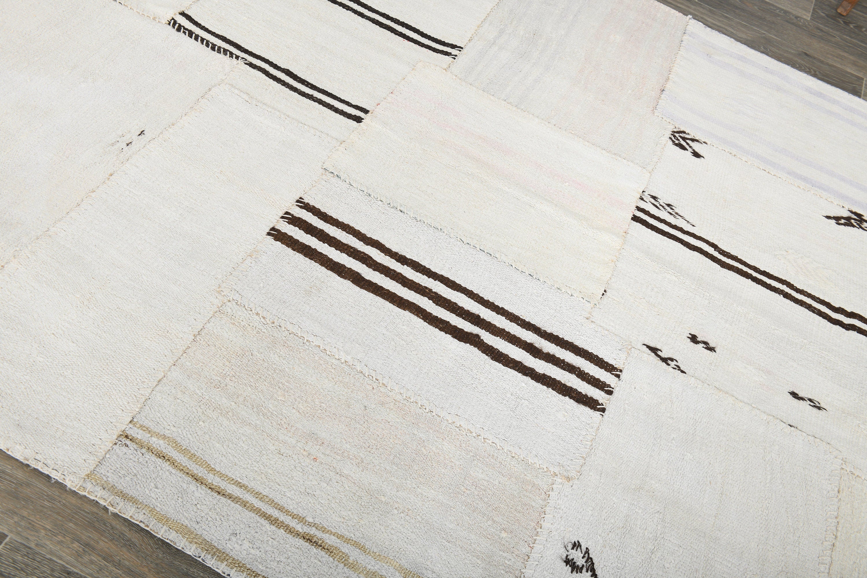 Vintage Hemp Kilim Patchwork 5’11’’ x 8’0’’ ft