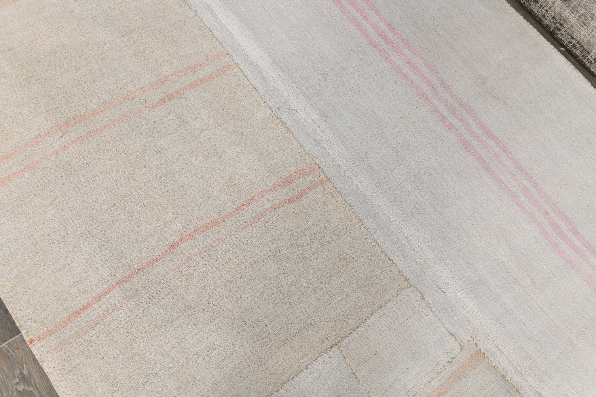 Vintage Hemp Kilim Patchwork 5'8" x 8'1" ft