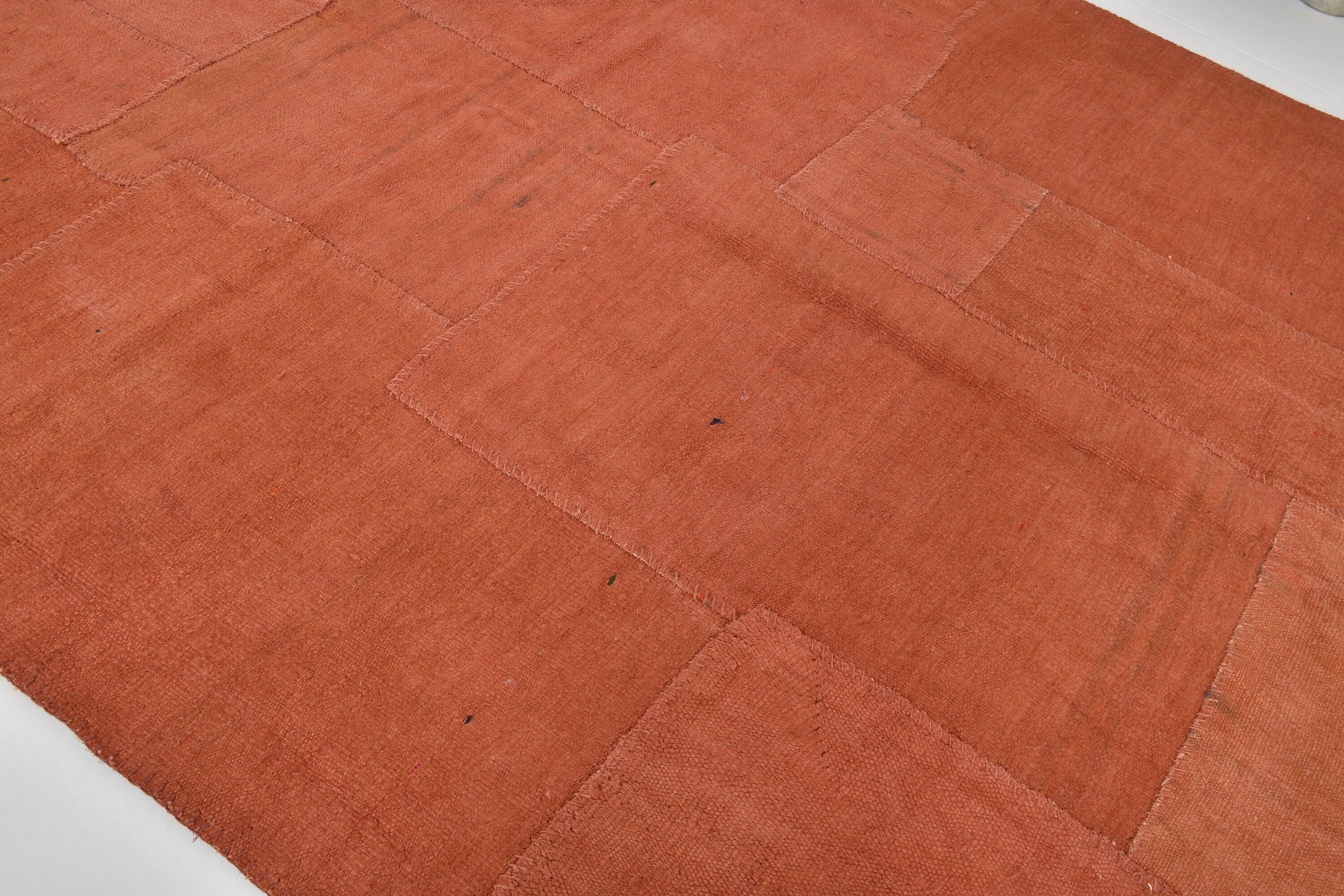 Vintage Hemp Kilim Patchwork 6'11" x 10'0" ft