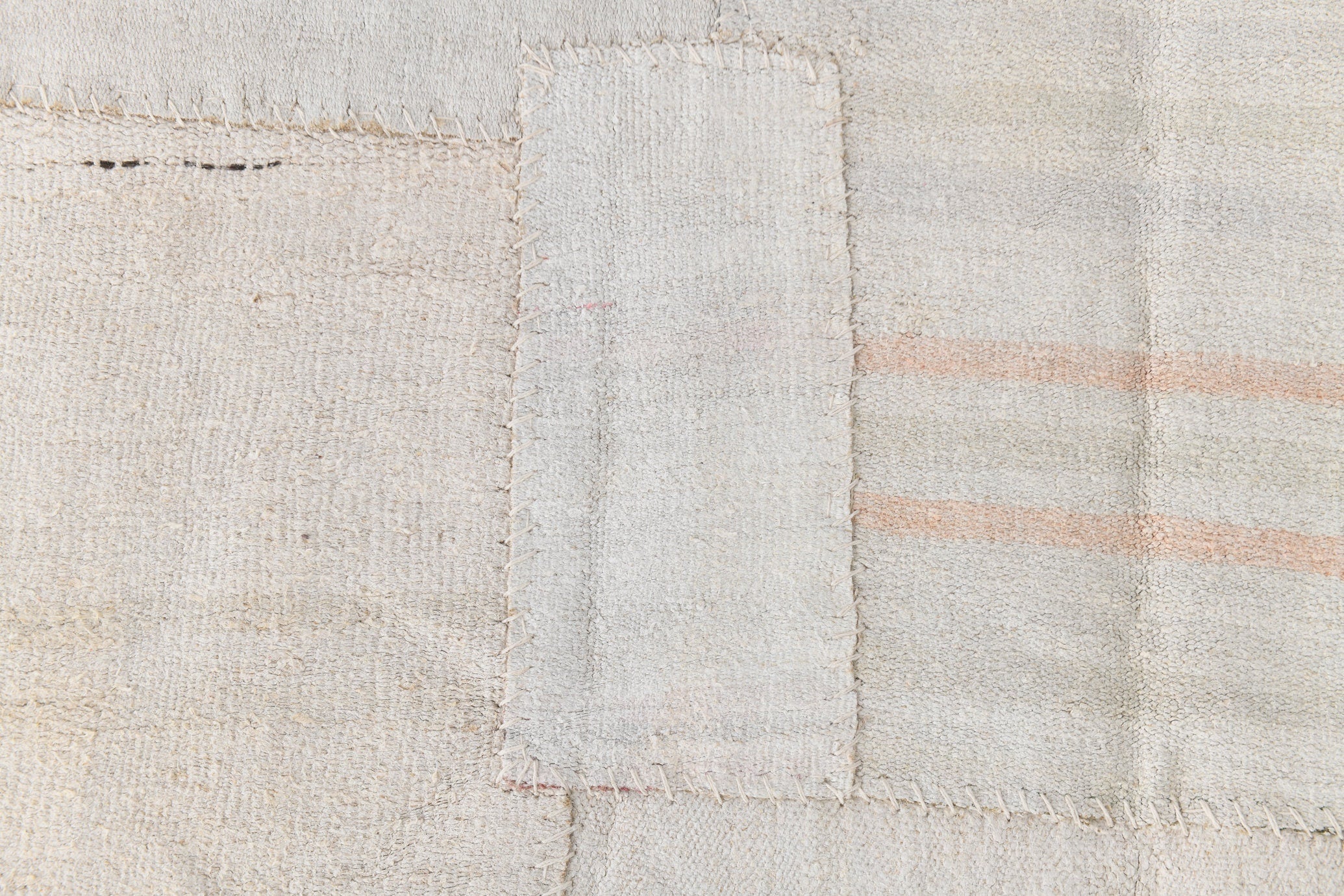 Vintage Hemp Kilim Patchwork 6’12’’ x 10’1’’ ft