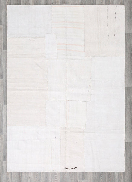 Vintage Hemp Kilim Patchwork 6’12’’ x 10’1’’ ft