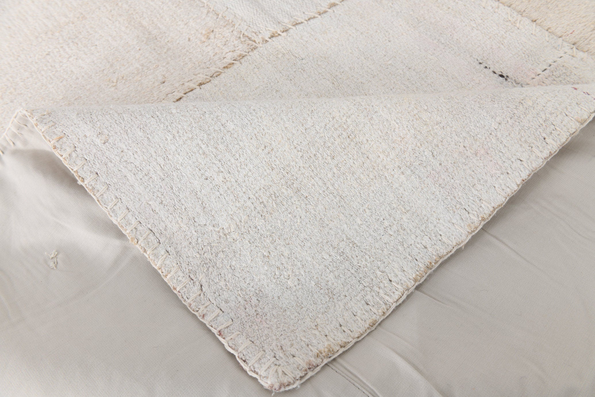 Vintage Hemp Kilim Patchwork 6’12’’ x 10’1’’ ft