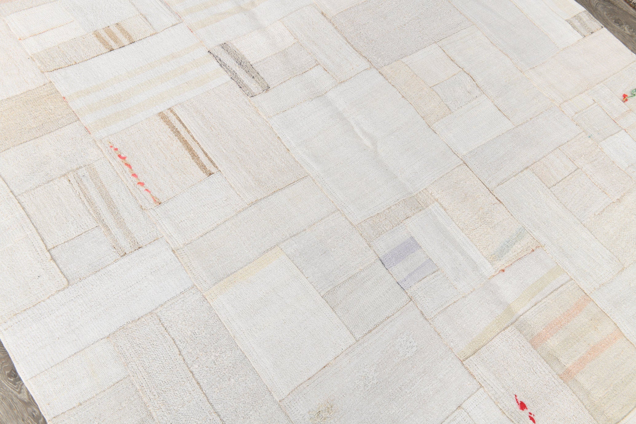 Vintage Hemp Kilim Patchwork 6'4" x 8'8" ft