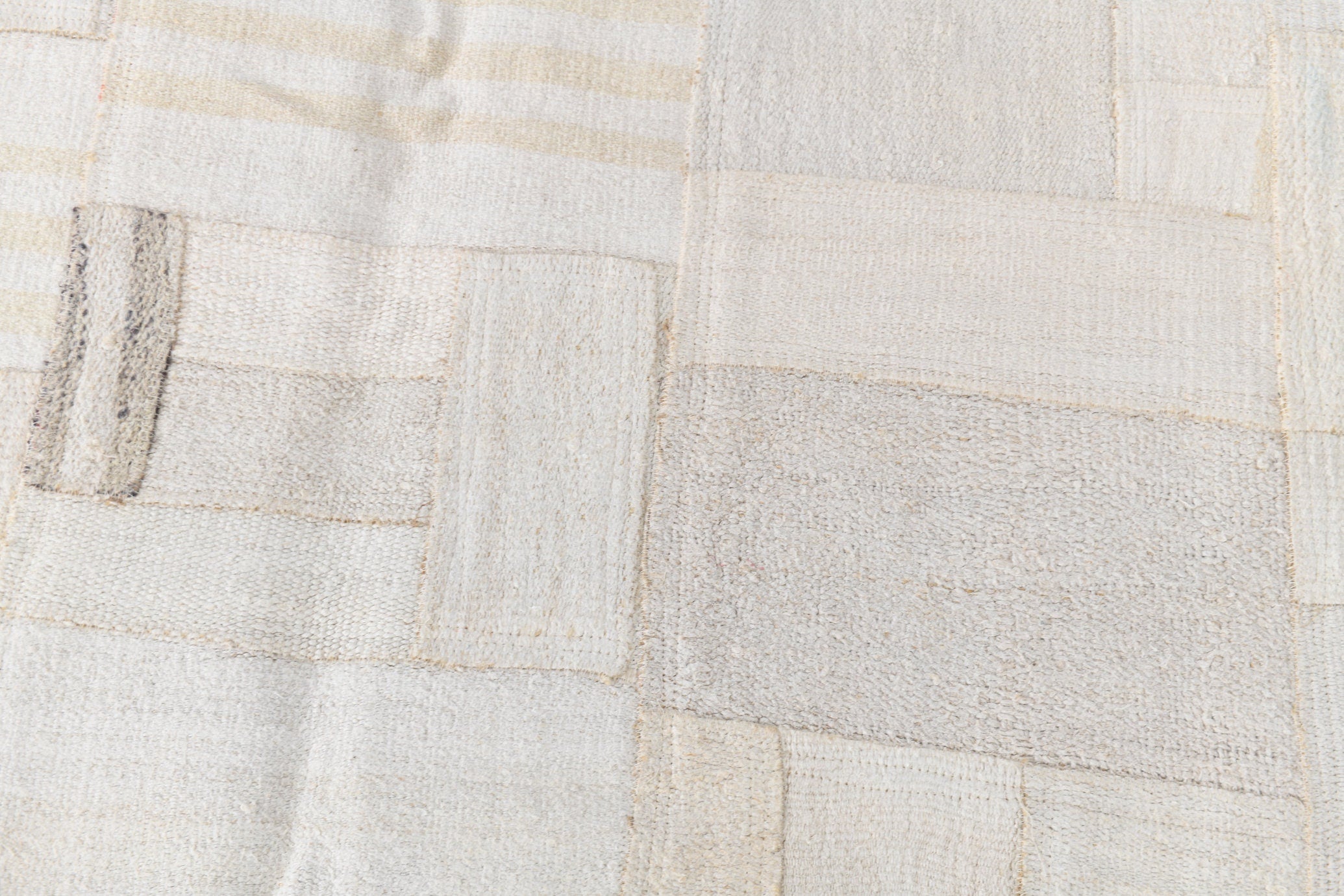 Vintage Hemp Kilim Patchwork 6'4" x 8'8" ft