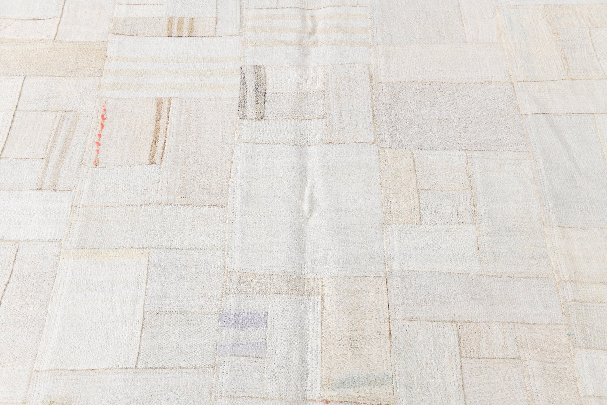 Vintage Hemp Kilim Patchwork 6'4" x 8'8" ft