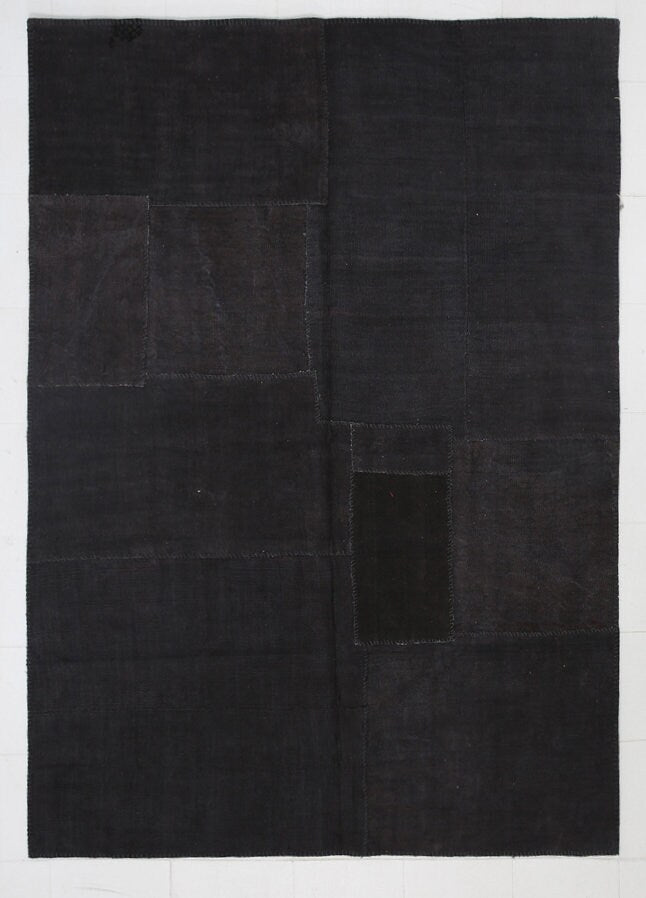 Vintage Hemp Kilim Patchwork 7'0" x 10'1" ft