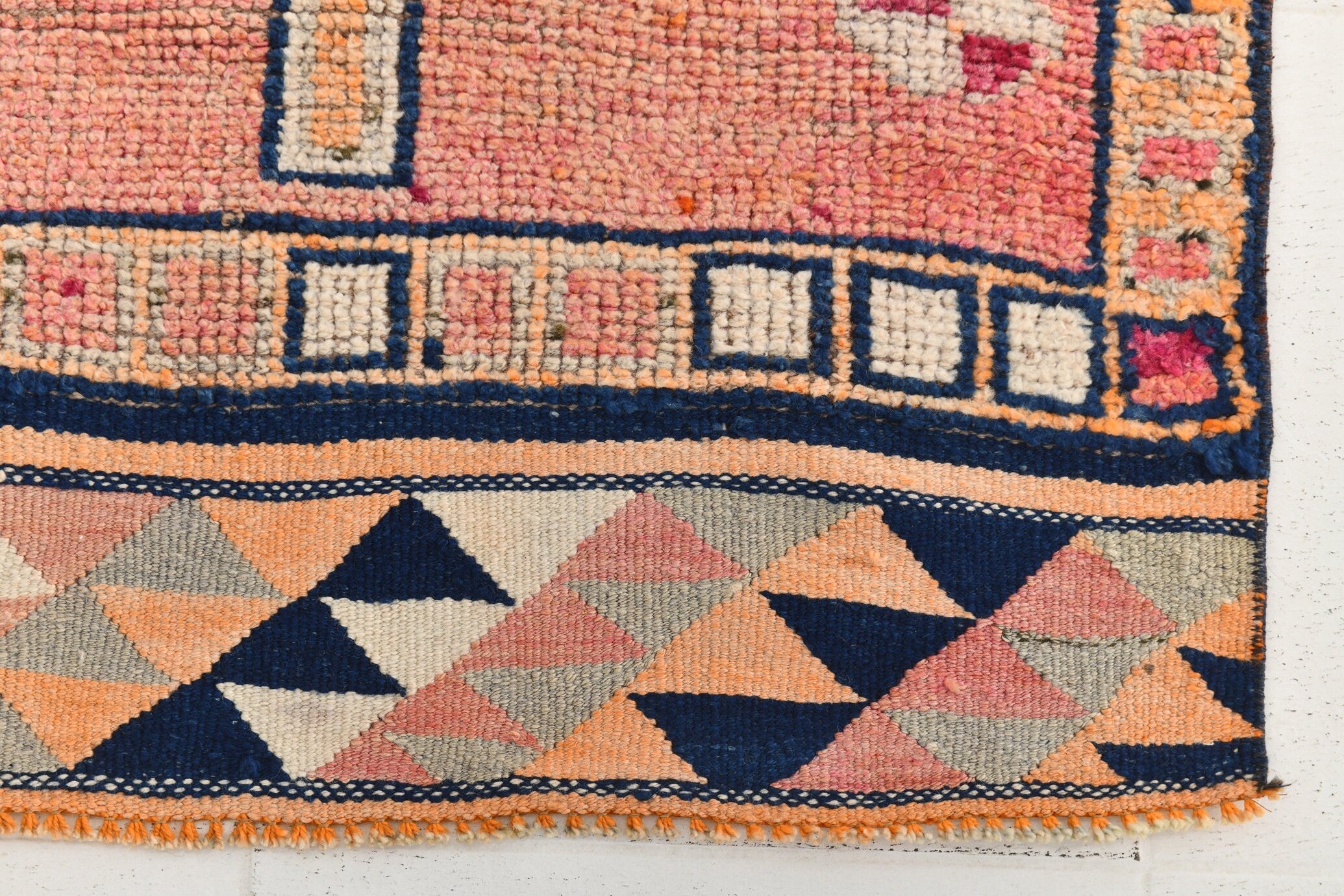 Vintage Herki Runner Rug 2'10" x 11'3" ft