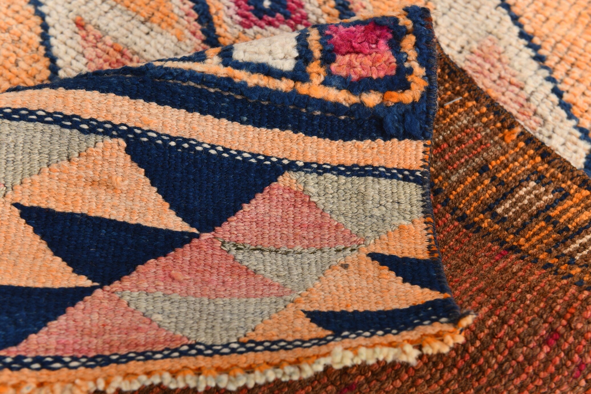Vintage Herki Runner Rug 2'10" x 11'3" ft
