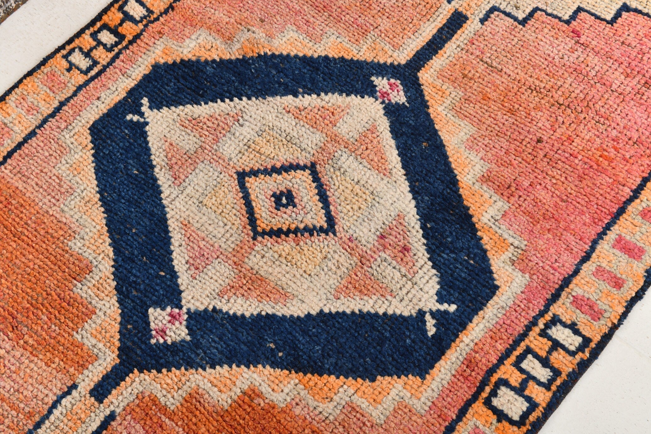 Vintage Herki Runner Rug 2'10" x 11'3" ft