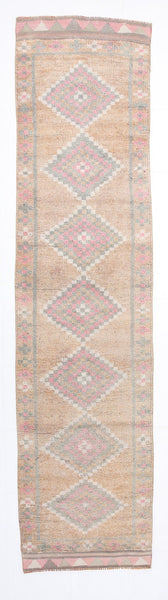 Vintage Herki Runner Rug 2’10’’ x 11’6’’ ft