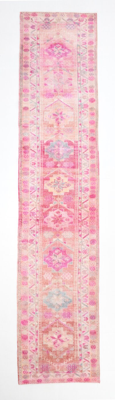 Vintage Herki Runner Rug 2’10’’ x 13’1’’ ft