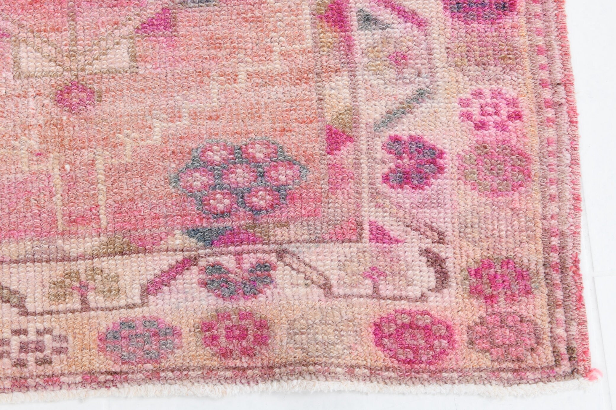 Vintage Herki Runner Rug 2’10’’ x 13’1’’ ft
