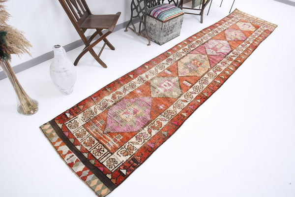 Vintage Herki Runner Rug 2'10" x 13'4" ft