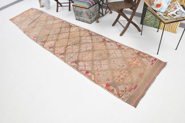 Vintage Herki Runner Rug 2'10" x 13'5" ft