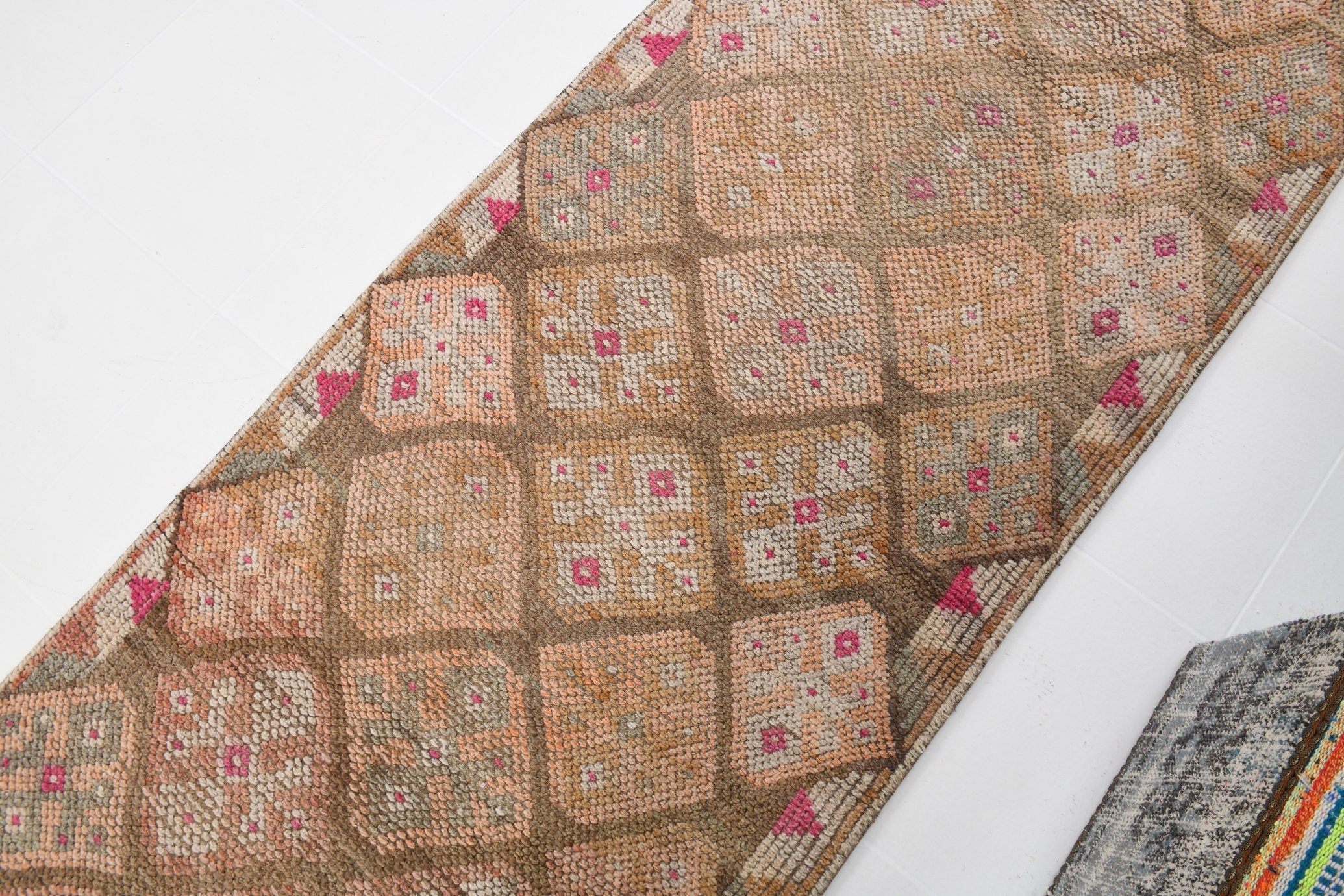 Vintage Herki Runner Rug 2'10" x 13'5" ft