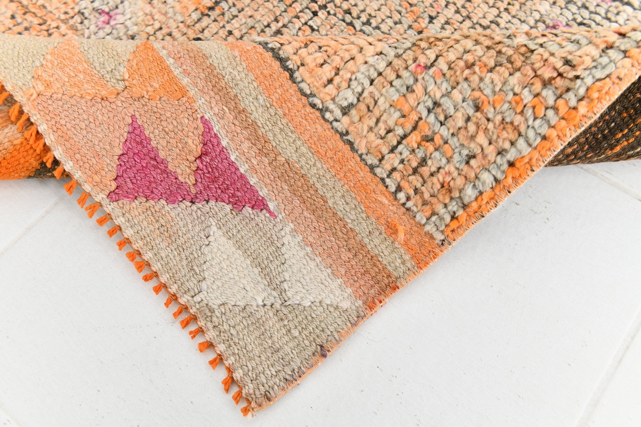 Vintage Herki Runner Rug 2'10" x 9'7" ft
