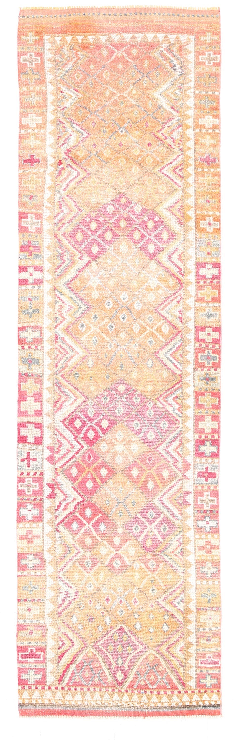 Vintage Herki Runner Rug 2'11" x 10'2" ft