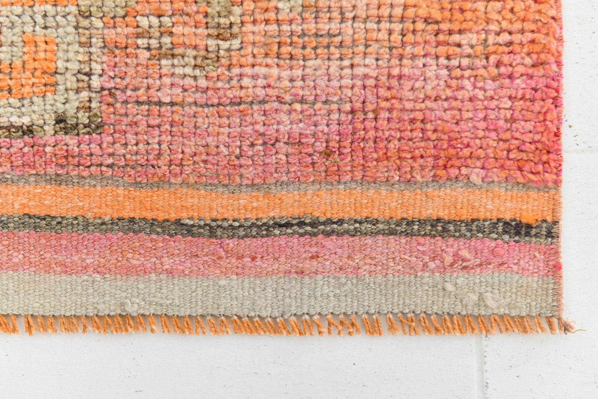 Vintage Herki Runner Rug 2'11" x 10'3" ft