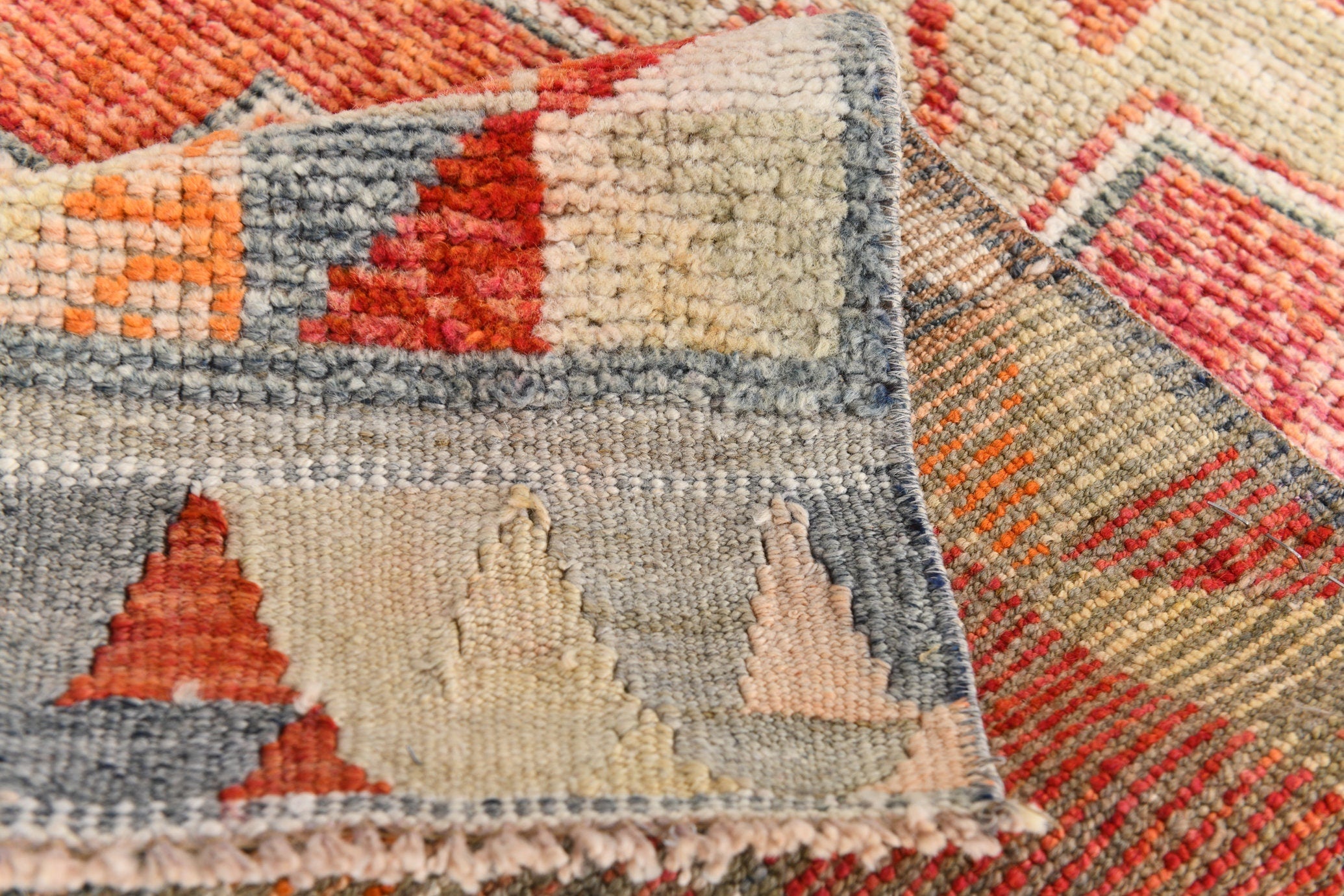 Vintage Herki Runner Rug 2'11" x 10'8" ft